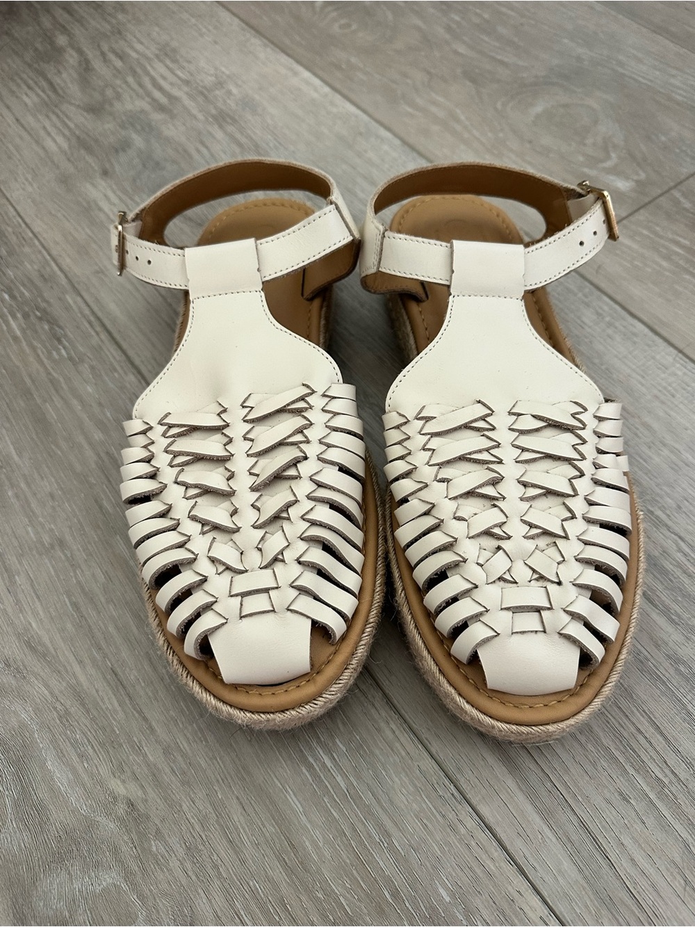 Nisolo Womens Huarache T-Strap Espadrille Sandal